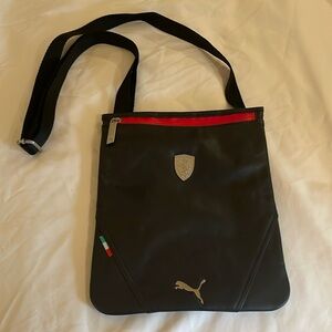 Puma Black Ferrari Magazine Cossbody Purse